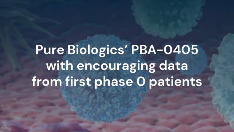 First indication of PBA-0405 activity in patient settings